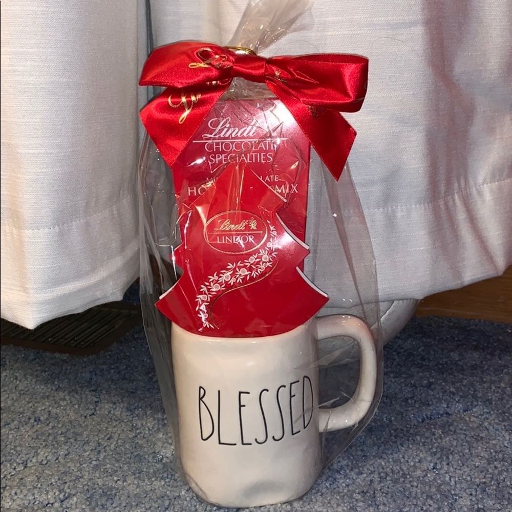 Rae Dunn Coffee Cup+ Lindor Truffle Gift Set